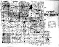 Cass County Outline Map, Cass County 1912